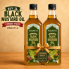 Black Mustard Oil 1L Pack of 2 | Cold Pressed Mustard Oil | Agganya